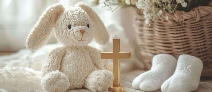 Feierlich geschmückte Kirche zur Taufe – ein unvergesslicher Tag voller Tradition und Liebe zum Detail.